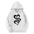 thumbnail image 3 of Sudaderas con capucha para niños y niñas, sudaderas casuales de manga larga, lindas sudaderas de gran tamaño con bolsillo de polar, chaquetas para niñas, 3 of 4