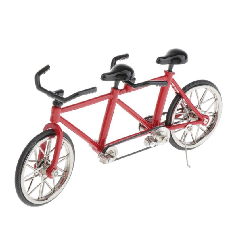 - Decorative Creative Game Toy Gift 1:16 Scale SM SunniMix Mini Bicycle Handicraft Full Red Select Colors Handmade Metal Tandem Bike Model 
