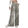 thumbnail image 1 of Bigersell Women Ribcage Straight Ankle Pants Full Length Women's Leggings High Waisted Yoga Trousers Workout Exercise Capris For Casual Summer Pants Ladies Straight Overall Jeans, 1 of 9