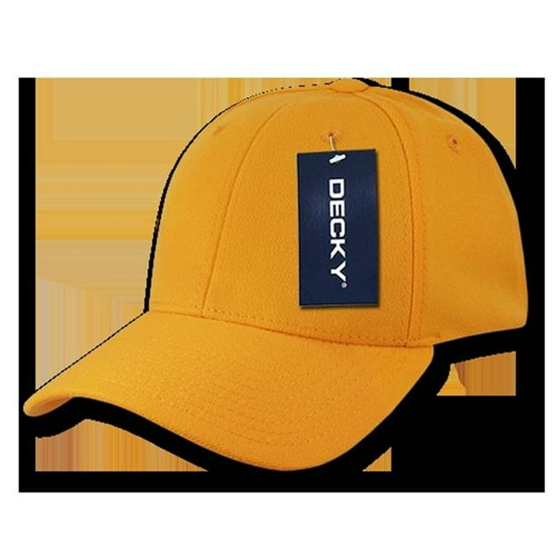 Decky 870PLGLD07 Fitall Flex Baseball Caps Gold, Large & Extra