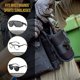 thumbnail image 3 of Estuche para gafas con hebilla, carcasa dura, caja de almacenamiento para gafas de sol, para acampar al aire libre, senderismo, ciclismo, nailon, negro, 1 Uds., 3 of 5