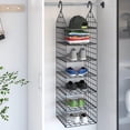 thumbnail image 1 of vidaXL Hanging Closet Organiser with 7 Shelves, 1 of 5