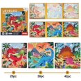 thumbnail image 4 of Magnetic Puzzles for Kids Ages 3-5, Dinosaur Puzzles Three -25/30/42 3 Styles Dinosaur Wooden Jigsaw Puzzle Books, Travel Games and Travel Toys for Ki, 4 of 5