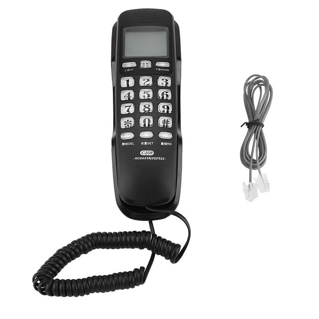 Last Number Redial Wall Phone Call Recording Noise Cancelling Wall Mounted Landline Phones Check
