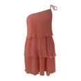 thumbnail image 2 of Gibobby Vestido De Mujer De Corte Elegante vestido de pastel en capas múltiples con hombros descubiertos para las vacaciones de las mujeres hasta la (Naranja,G), 2 of 5