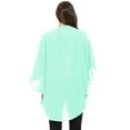 thumbnail image 3 of Women's Loose Fit 3/4 Sleeves Kimono Style Cover Up Solid Cardigan S-3XL, 3 of 4