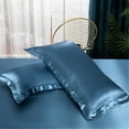 thumbnail image 1 of WRXMIJNHGSA Pillow Case Under $10 Home Silky Satin Pillowcase For Hair And Skin Soft Pillow Cases Queen Size Set Of 2 Satin Pillow Case With Envelope Closure, 1 of 9