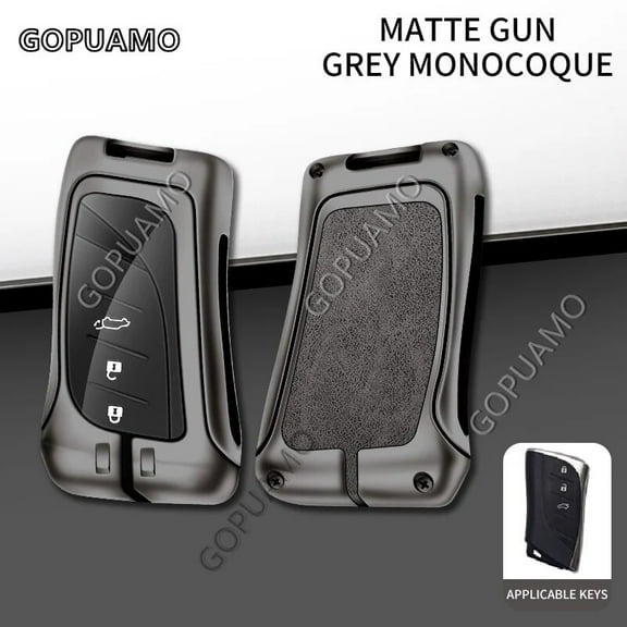For Lexus A 3 buttons key case RX350 ES300 GX LX IS UX NX200 NX300 GS 300 350 200 260 570 Zinc alloy leather Car Key Case Cover