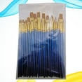 thumbnail image 2 of GOOHOCHY Juego de 50 pinceles de colores para pintar al óleo, acuarela y acuarela, planos, para estudiantes y artistas (azul), 2 of 8