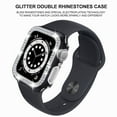 thumbnail image 4 of Worryfree Gadgets Bling Bumper Case for Apple Watch Black/Silver 40mm (C19-BKSL40), 4 of 5