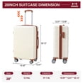 thumbnail image 2 of TROPOW Suitcases with Wheels,28 Inch Expandable Hard Shell Carry On Luggage with Spinner Wheels, Hardside Carry On Suitcase with Tsa Lock, Lightweight Hardshell Suitcase, 2 of 7