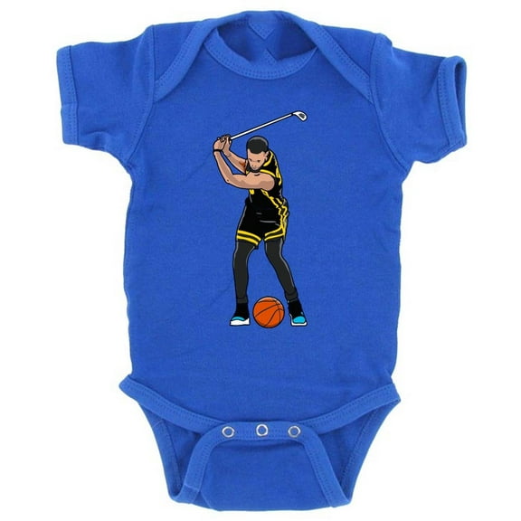 Steph Curry Golf Swing Golden State Baby 1 Piece