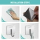thumbnail image 4 of Ganchos de pared de acero inoxidable de alta resistencia para toallas de baño y cocina, 4 of 6