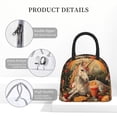 thumbnail image 4 of Haiem Countryside Fruit White Horse Printed Lunch Bag Women, Lunch Box Lunch Bag for Women, Small Leakproof Cute Lunch Tote Large Capacity Reusable Insulated Cooler Lunch Container, 4 of 6