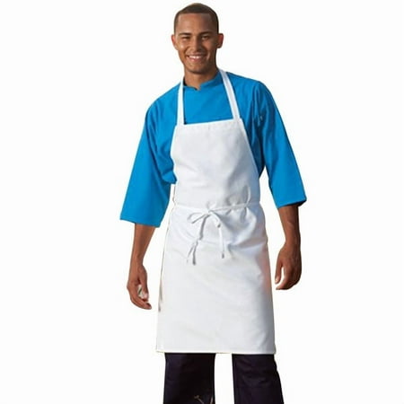 Uncommon Threads 3000-2500 30W x 34L Bib Apron in White