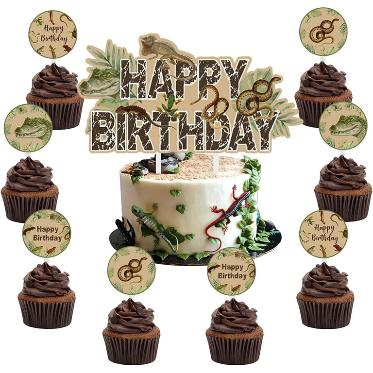 Lizard sales cupcake toppers
