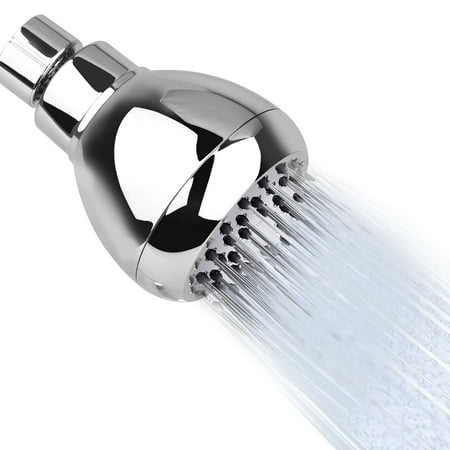 EEEkit High Pressure Shower Head - 3″ Anti-leak Anti-clog Chrome Showerhead - Adjustable Metal Swivel Ball Joint with Filter - Ultimate Shower Experience Even at Low Pressure and Water