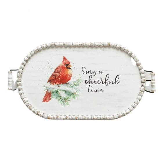 Cardinal Oval Tray - White - Your Heart's Delight