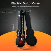 Electric Guitar Hard Case for LP Les Paul Type Wooden Hard Shell Lockable Black