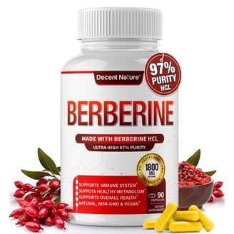 Decent Nature Organic Berberine with Ceylon Cinnamon 2175mg, 90