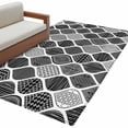 thumbnail image 2 of Rectangle Area Rug 4x6ft,Vintage Ethnic Black Geometric Washable Carpet Non-Slip Runner Accent Rugs Indoor Floor Mat for Bedroom Living Room Decor,Abstract Tribal Art, 2 of 9