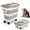Kaqi, variant on Dog Food Storage Container,20-25 lbs Airtight Collapsible Cat Food Storage Container with Attachable Wheels, Portable Handle, Buckets Food Storage,Flour Bins
