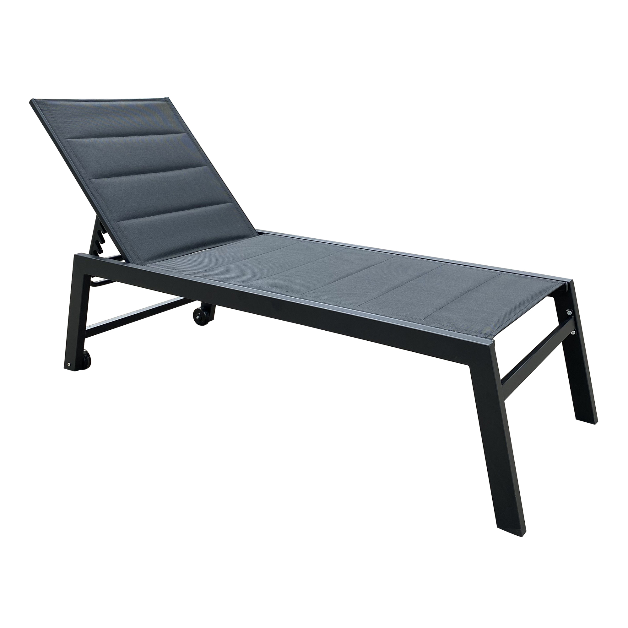 Lykos Deluxe Outdoor Chaise Lounge Chair,FivePosition Adjustable