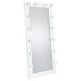 thumbnail image 3 of Zayan 32 x 71 Inch Floor Mirror LED Lighting White Gloss, 3 of 12