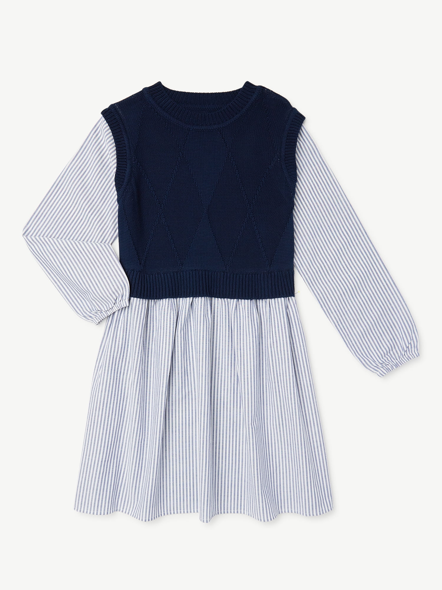Free Assembly Girls Sweater Vest Dress, Sizes 4-18