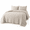 Beige-Twin, variant on Beige Damask Quilt Size Bedding Sets With 1ow Sham Boho Bedspread Lightweight Soft Farmhouse Vintbohemian Coverlet Retro Jacquard