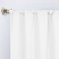 thumbnail image 2 of Superior Blackout Solid Light Filtering Rod pocket Curtain Panel Set, 26" x 84", Snow White, 2 of 9