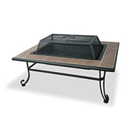 Uniflame Rectangular Firebowl With Ceramic Tile, 39"