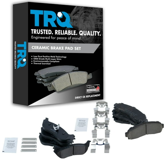 TRQ Premium Posi Ceramic Brake Pad Set Front & Rear Kit for Ford Mercury BFA12967 Fits select: 2002-2005 FORD EXPLORER, 2002-2005 MERCURY MOUNTAINEER