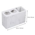 thumbnail image 3 of Resin Marble Texture Toothbrush Holder Stand Bathroom Toothpaste Pedestal, 3 of 4