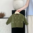 thumbnail image 2 of Huowey Kids Baby Girls Cardigan Long Sleeve Kid Button Sweater Girl Crew Neck Cardigans Sweater Relaxed Fit Dailywear, 12-18 Months, 2 of 6