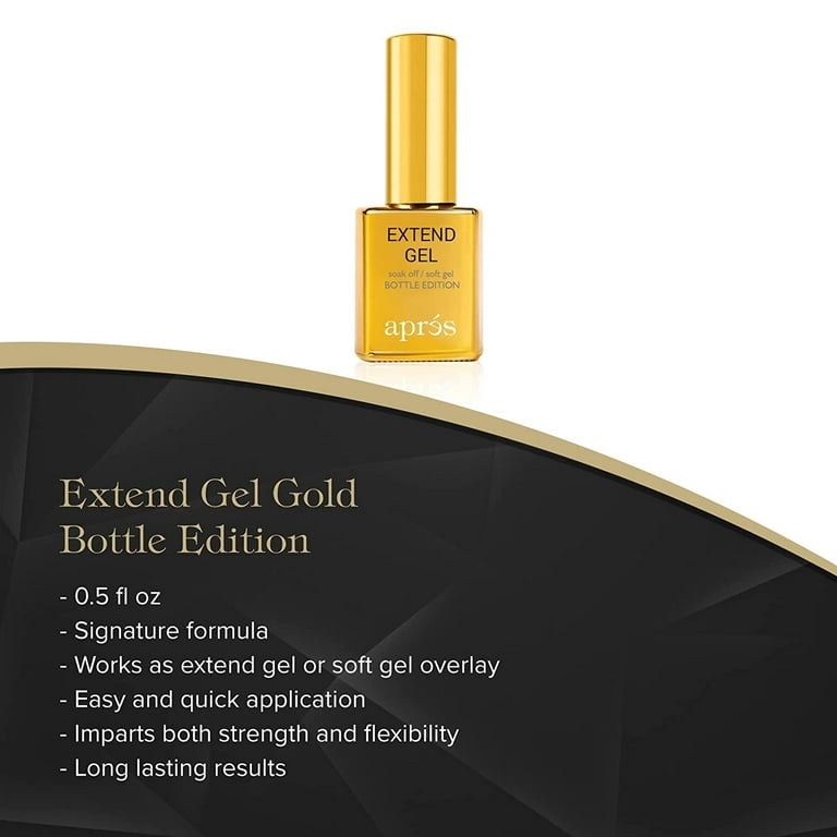 Apres Extend Gel Gold Bottle Edition - Gel X Glue – Scarlett Nail Supplies
