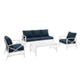thumbnail image 1 of Crosley Kaplan 4 Piece Outdoor Sofa Set in Navy, 1 of 18