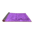thumbnail image 2 of Ahgly Company Indoor Square Oriental Purple Industrial Area Rugs, 4' Square, 2 of 4