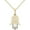 Yellow, variant on Real 925 Sterling Silver 14K White Gold Plated Round Cut White Diamond Hamsa Hand Pendant Necklace For women
