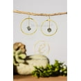 thumbnail image 5 of Adult Female Gemstone Hoop Earrings Yellow Rhodium over Sterling Silver-OH Labradorite!, 5 of 5