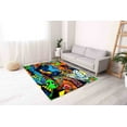 thumbnail image 4 of Rugs, Customs Rugs, Cute Rugs, Graffiti Rug, Cute Monsters Graffiti Rug, Graffiti Rugs, Salon Rug, Gift For Him Rugs, Children Room Decor, 2.6'x4' - 80x120 cm, 4 of 8