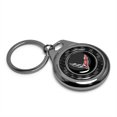 thumbnail image 2 of iPick Image for Chevrolet Corvette C8 Real Black Carbon Fiber Gunmetal Roundel Metal Case Key Chain, Official Licensed, 2 of 5