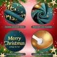 thumbnail image 3 of Christmas Theme Christmas Banner Festive Happy New Year Banner Gold Ornaments Pine Branches Holiday Banner for Christmas Party New Year Celebration Indoor Decoration, 3 of 9