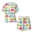 thumbnail image 5 of "Wukai Cute French Bulldog Women's Pajama Set - Short-Sleeve Top and Shorts with Elastic Waistband and Pockets for Loungewear, Yoga, and Casual Wear-X-Large, 5 of 8