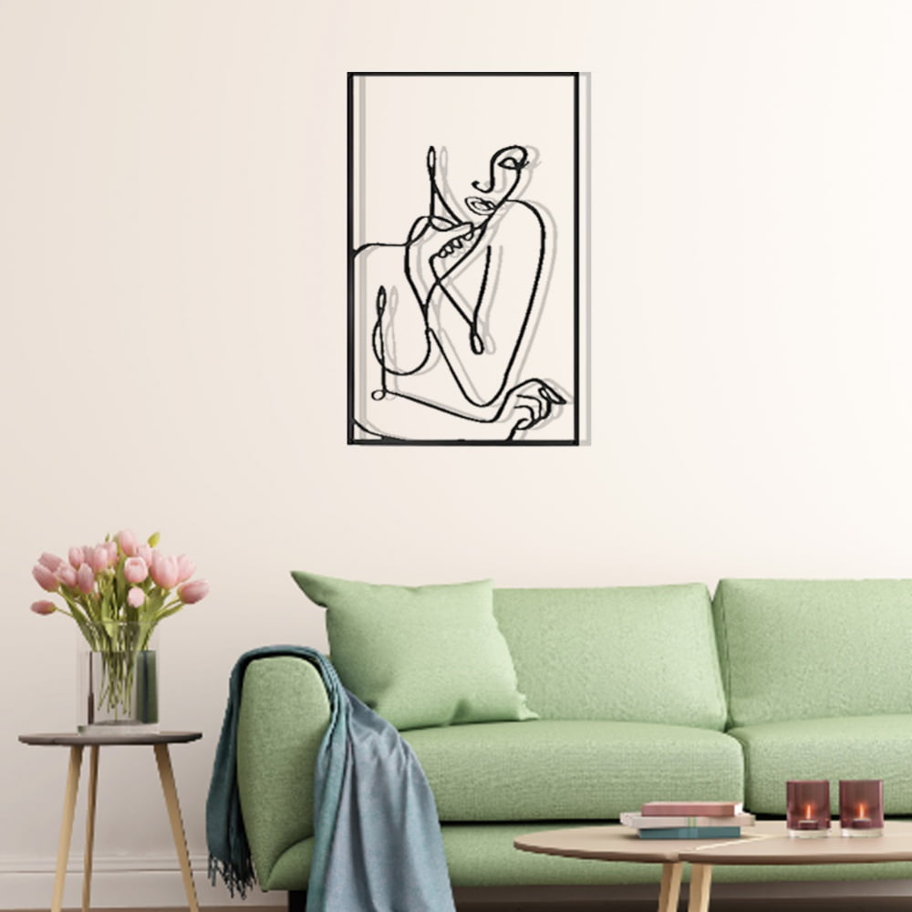 Woman good Nude Line Art, Woman Metal Wall Art, Woman Line Art, Lesbian Sculpture, Woman Art, Woman Decor, Woman Nude Line Art, Bedroom Decor