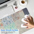 thumbnail image 4 of Long Mouse Pads for Desk,Pioneer Flower Floral Print Pattern Desk Mats on Top Of Desks, Desk Mouse Pad Extra Large with 3mm Non-Slip Base and Stitched Edge for Gaming,Office,Work,Home 31.5"x11.8", 4 of 6