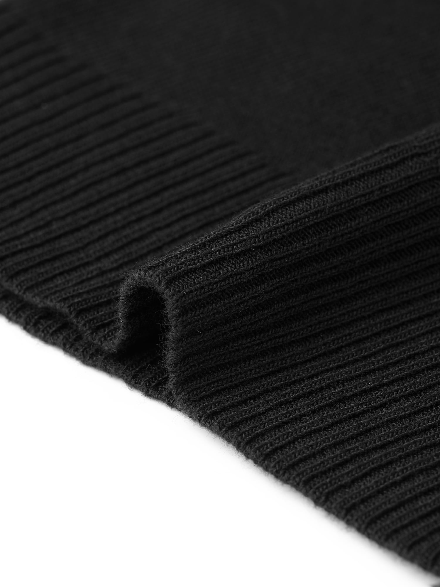 DARING DIVA Women's Cropped Knit Open Front 3/4 Sleeve Bolero Shrug S Black