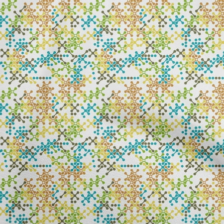 oneOone Cotton Poplin Twill Lime Green Fabric Abstracts Craft Projects Decor Fabric Printed By The Yard 56 Inch Wide