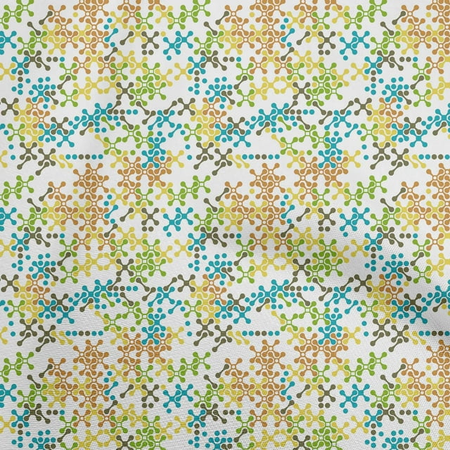 oneOone Cotton Flex Lime Green Fabric Abstracts Craft Projects Decor Fabric Printed By The Yard 40 Inch Wide