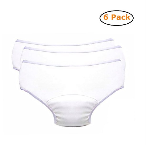 Ladies Reusable Incontinence Panty 10oz 3Pack Size Small 2527 Pack of 2